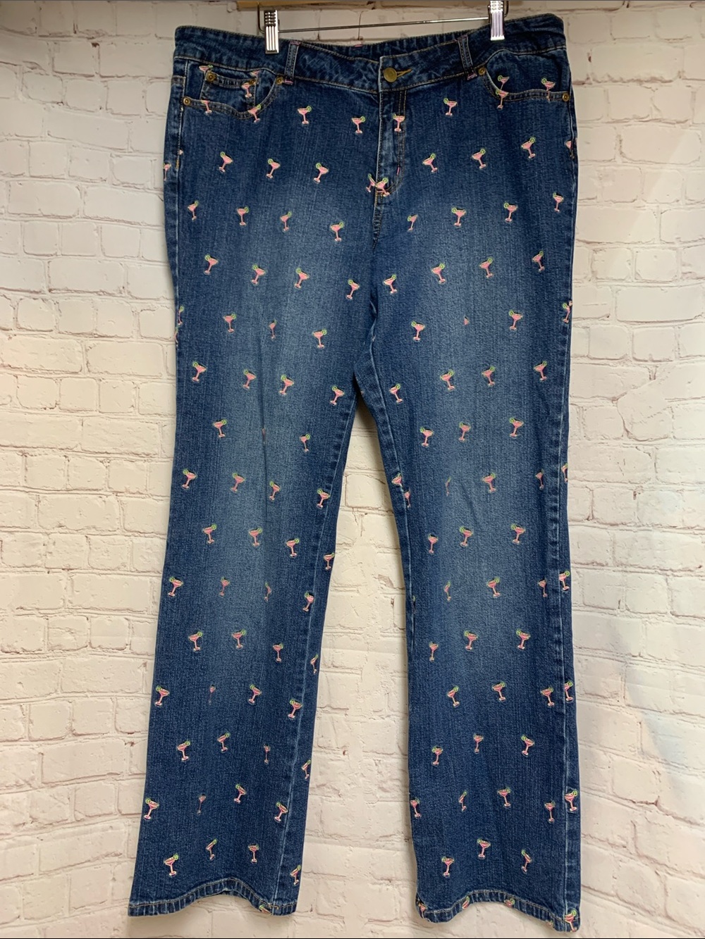 Lilly Pulitzer Pink Martini Jeans Size 18